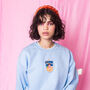 Leo Di Capri Sun Embroidered Sweatshirt, thumbnail 3 of 4