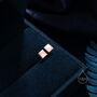 Sterling Silver Minimalist Square Stud Earrings, thumbnail 5 of 11