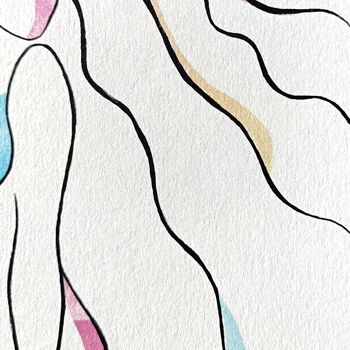 'Suzana' Nude Line Art Print, 7 of 10