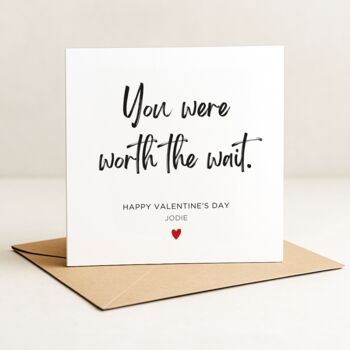 Personalised Name Valentine's Day Card, 4 of 8