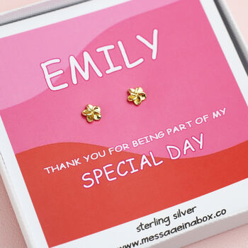 Thank You For Being Part Of Our Special Day Earrings, 2 of 8