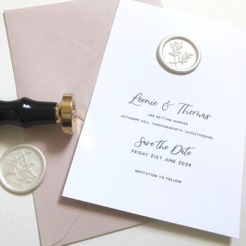 Artisan Wax Seal Save The Date, 2 of 12