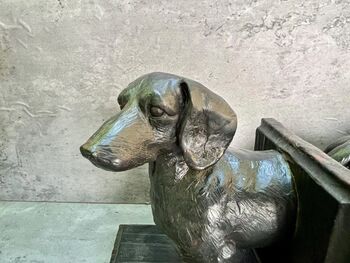 29cm Black Dachshund Bookends Sausage Dog Gift 3kg Pair, 8 of 8