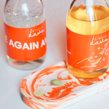 Oval Trinket Tray In Orange Margarita, 3 of 6