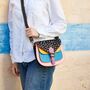 Vaani Multicoloured Saddle Crossbody Bag, thumbnail 6 of 11