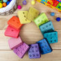 Handcrafted Wooden Dot Cuboids In Rainbow, thumbnail 2 of 11