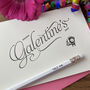 'Galantine's Day' Script Letterpress Card, thumbnail 1 of 2