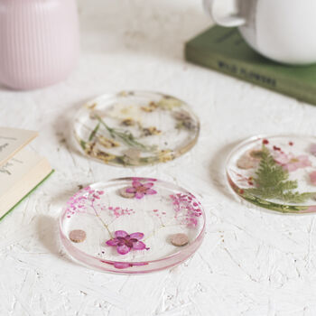 Wild Flower And Resin Coasters, 4 of 7