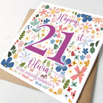 Personalised 21st Birthday Card For Her, 2 of 5