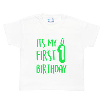 'It's My 1st Birthday' Baby Grow Vest / T Shirt, 3 of 10