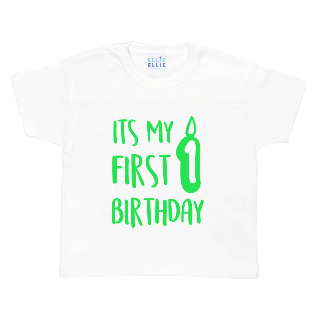 'It's My 1st Birthday' Baby Grow Vest / T Shirt By Ellie Ellie ...