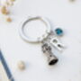 Personalized Lighthouse Keyring, Sea Lover Gift, thumbnail 7 of 10
