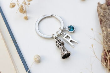 Personalized Lighthouse Keyring, Sea Lover Gift, 7 of 10