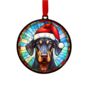 Doberman In Santa Hat Suncatcher Decoration, thumbnail 6 of 6