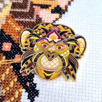 Mandala Monkey Cross Stitch Kit, 4 of 8