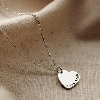 Personalised Heart Name Necklace, 2 of 6