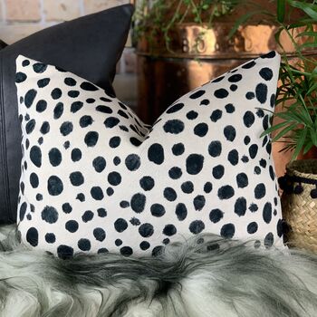 Dalmatian Print Velvet Cushions, 3 of 12