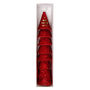 Red Glitter Santa Party Hats Pack Of Eight, thumbnail 2 of 2