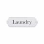 White Enamel Laundry Sign, thumbnail 1 of 1