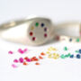 Rainbow Ring Handmade Silver And Gems, thumbnail 5 of 12