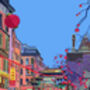 Chinatown, Manchester, UK Illustration Art Print, thumbnail 2 of 3