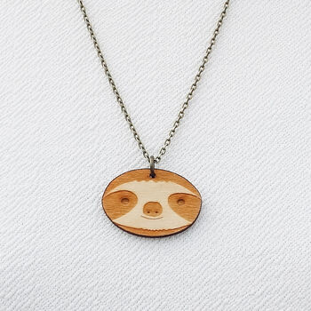 Wooden Sloth Necklace, 4 of 12