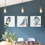 Inky Nuthatch Canvas Gallery Print, thumbnail 9 of 10