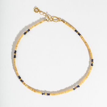Beaded Opal And Iolite Gemstone Necklace, 4 of 7