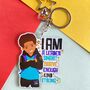 Brown Boy Joy Affirmation Keyring, thumbnail 1 of 4