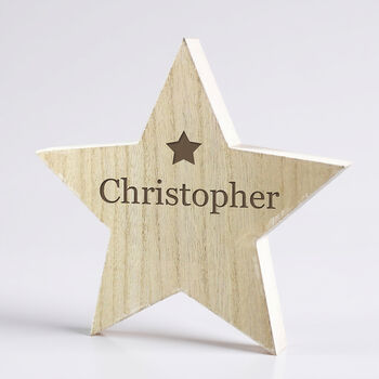 Personalised Any Name Star Decoration Gift, 3 of 4