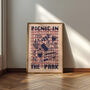 Picnic Print | Picnic In The Park | Kitchen Wall Art | Retro Mid Century Summer Poster, thumbnail 5 of 7