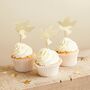 Six Gold Dove Cake Toppers, thumbnail 1 of 3