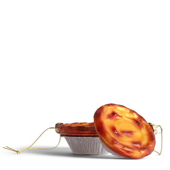 Pastel De Nata Christmas Decoration. 7cm, 3 of 3
