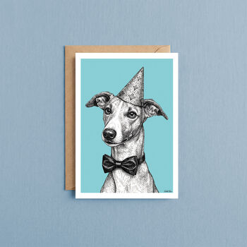 Whippet Dog Birthday Card, 2 of 6