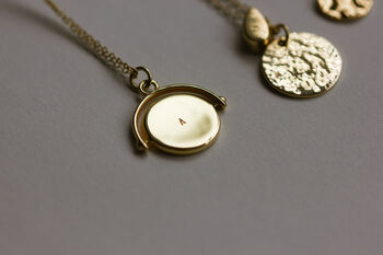 Gold Vermeil Personalised Spinner Necklace, 3 of 4