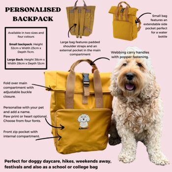 Personalised Dog Lover Backpack, 12 of 12