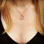 Real Blue Flowers Pendant Necklace Silver Or Gold, thumbnail 5 of 9