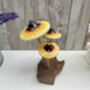 Psychedelic Yellow Amanita Mushroom Sculpture Small, thumbnail 2 of 12