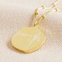 Personalised Gold Birth Flower Organic Shape Necklace, thumbnail 5 of 12