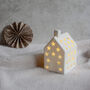 Ceramic Starry House With LED Mantle Ornament, thumbnail 1 of 4