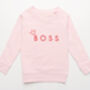 'Boss' Embroidered Children's Sweatshirt, thumbnail 6 of 12