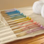 Wooden Knitting Needles Rainbow Dip Painted Set, thumbnail 1 of 9