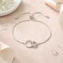 Sisters Linked Drawstring Bracelet, thumbnail 2 of 4