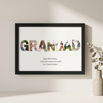 Grandad Gifts Photo Collage Print, 6 of 9