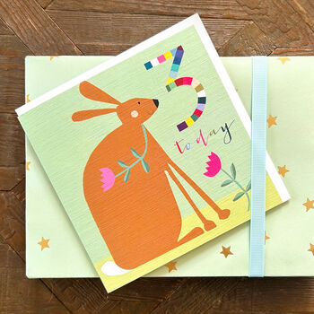 Rabbit 3rd Birthday Card, 3 of 5