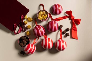 Refillable Scandi Bauble Duo With Chocolate Truffles, 5 of 8