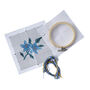 The Beekeeper Blue Flower Design Cross Stitch Kit, thumbnail 3 of 4