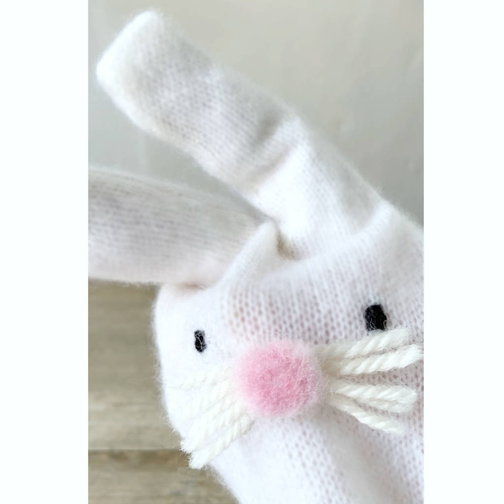 Cashmere 'bunny' Baby Blanket With Personalised Name By Purl English ...