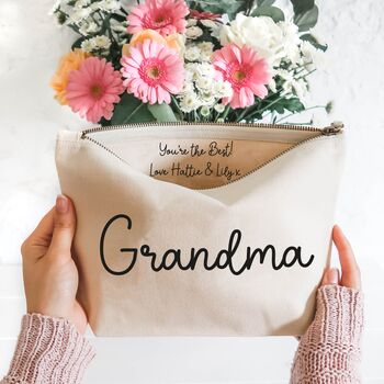 Personalised Mother's Day Gift | Custom Make Up Bag, 2 of 4