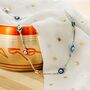Evil Eye Protection Dainty Turkish Choker Necklace, thumbnail 8 of 11